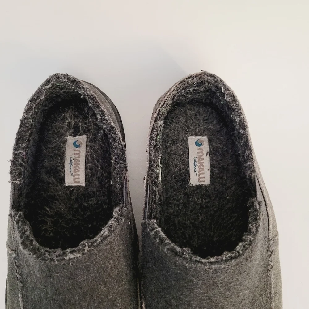 Makalu California Gray Suede Slip On Slipper Shoes‎